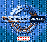 Colin McRae Rally title screen for GameBoy Color